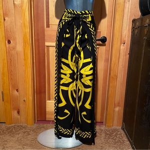 Wrap Split Leg Harem Sarong Tie Pants~Yoga Beach Dressy Adjustable Size